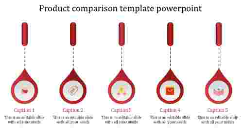 product comparison template powerpoint-product comparison template powerpoint-red